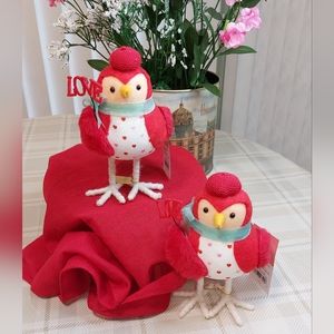 Target Spritz Featherly Friends 2023 Valentine's Day Bird Set of 2 Arial NWT